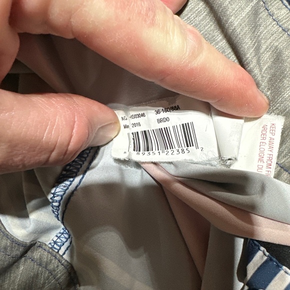 Quiksilver Waterman Striped Stretch Boardshorts Blue Red White 36 21” Outseam - Picture 6 of 9